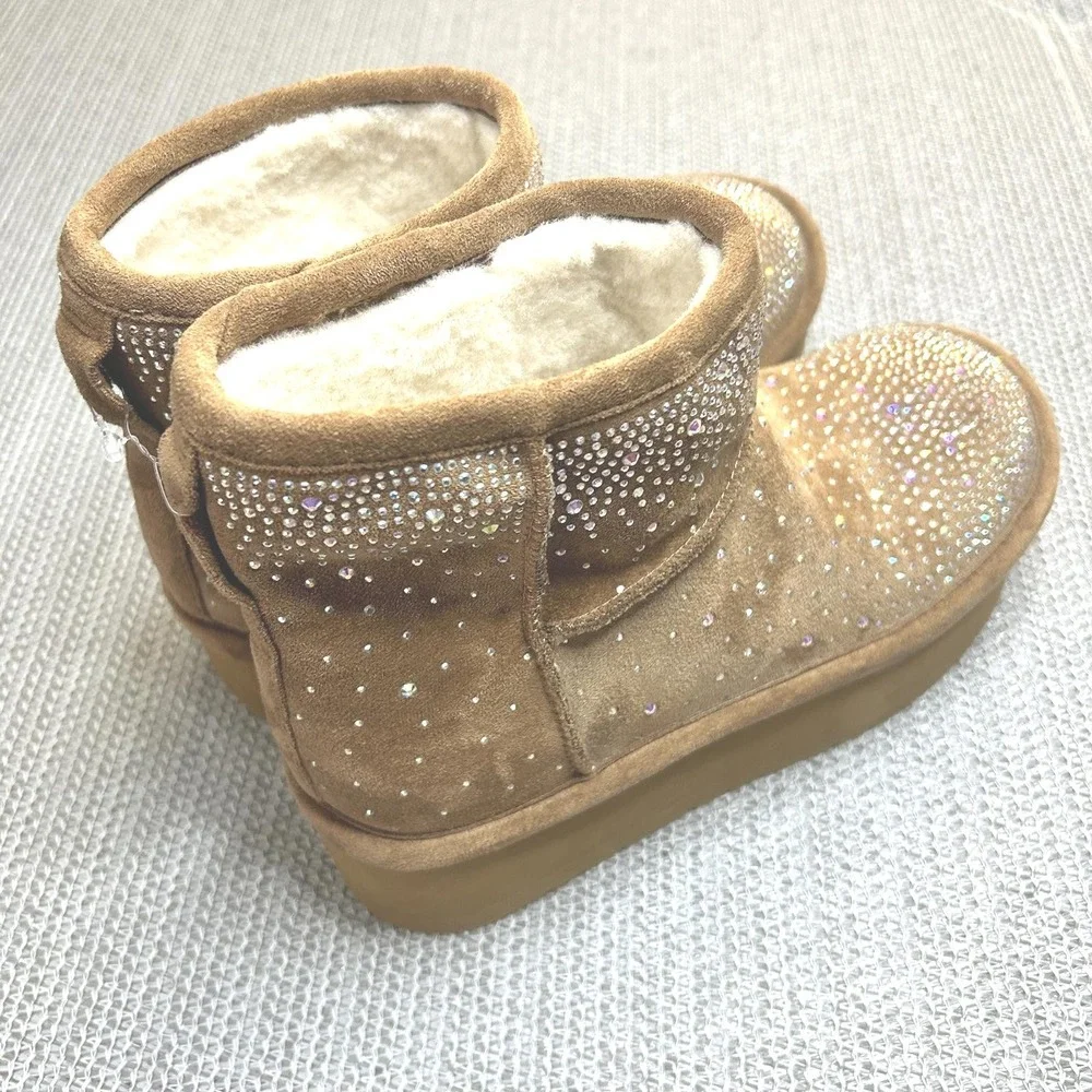 Madden Girl Ease-hr Rhinestone‎ Ankle Boot 6.5